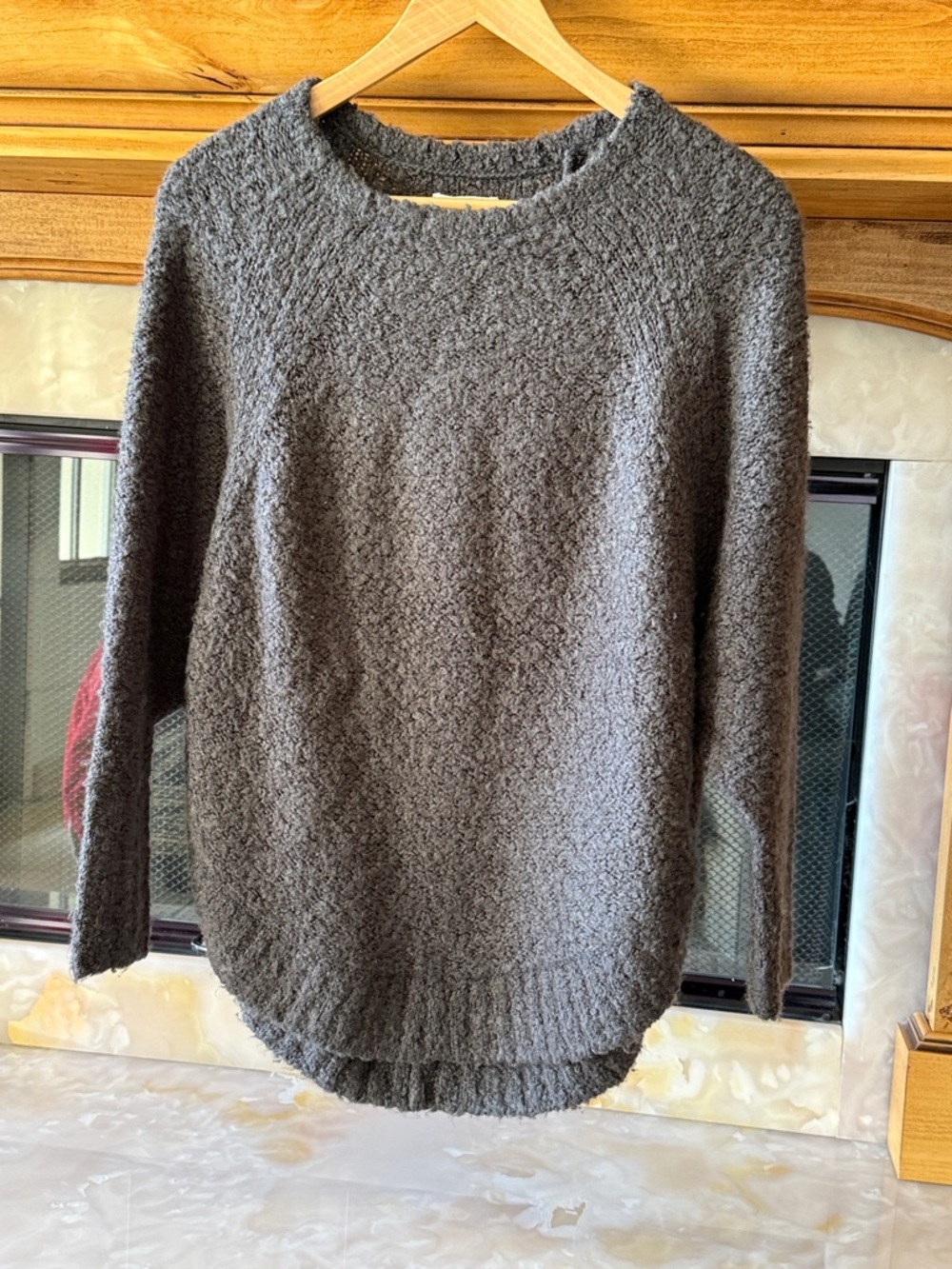 Lou & Grey Boucle Poncho Sweater